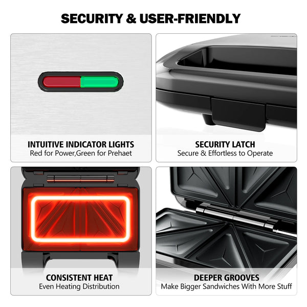 QuickFix Waffle and Sandwich Maker